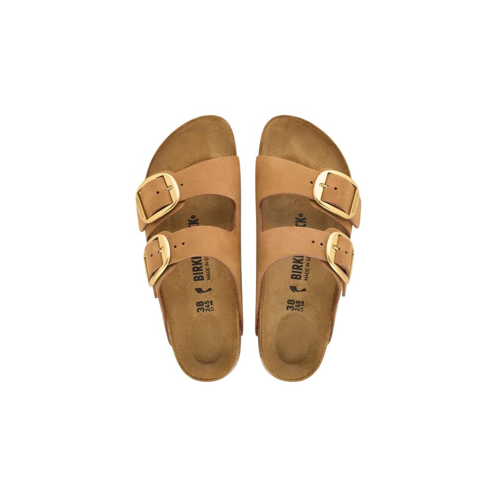 Birkenstock Arizona BB Brown Leather Flat Sandals for Women