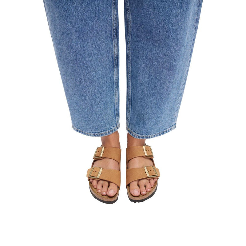 Birkenstock Arizona BB Brown Leather Flat Sandals for Women