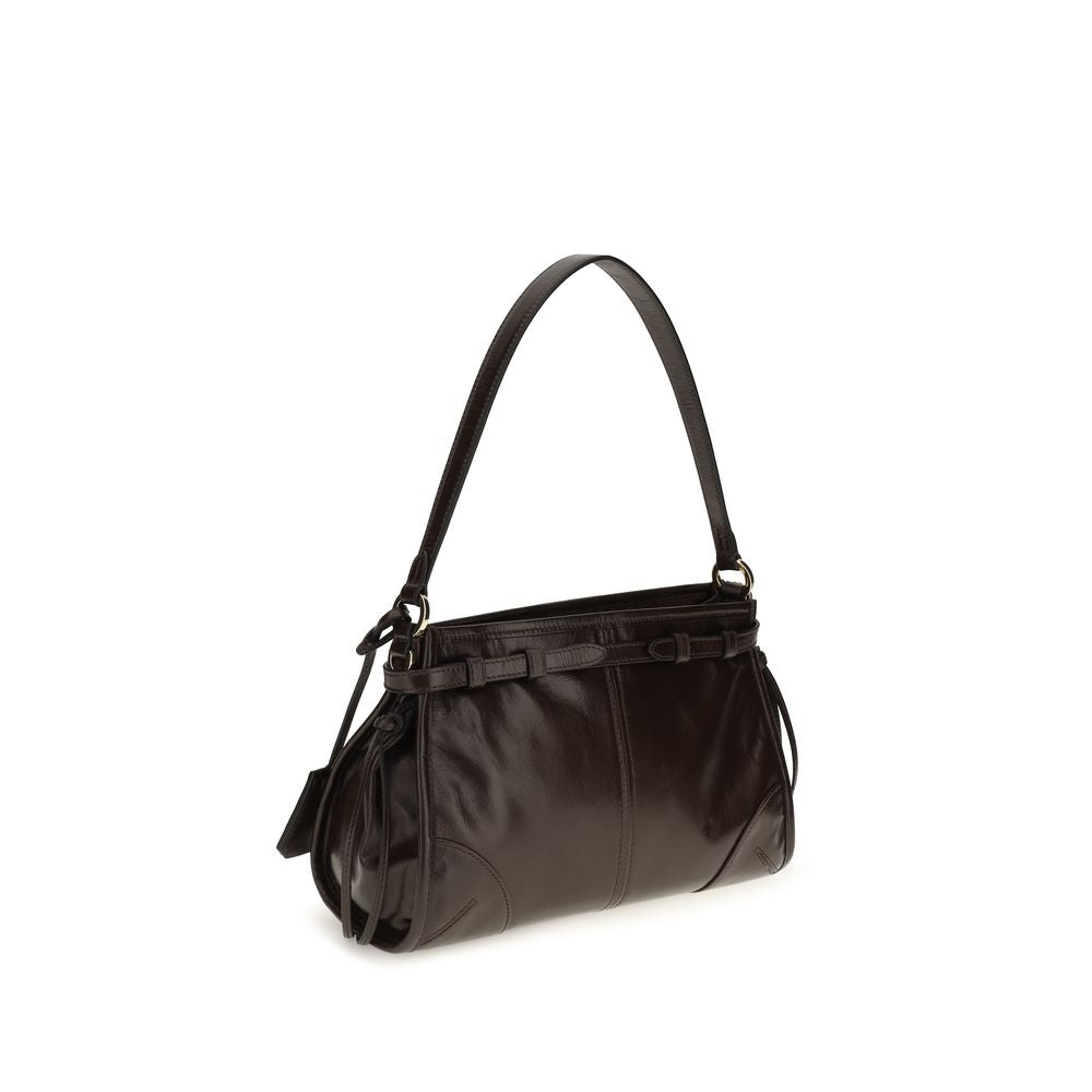 Prada Brown Calf Leather Bos Taurus Handbag - Mini Bonnie