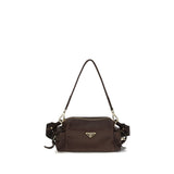 Prada Brown Napa Leather Shoulder Bag - Explore Model
