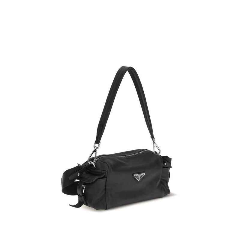 Prada Brown Napa Leather Shoulder Bag - Explore Model