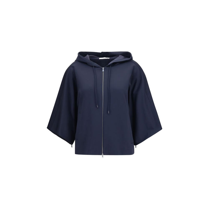 Max Mara Fidato Blue Hooded Sweatshirt