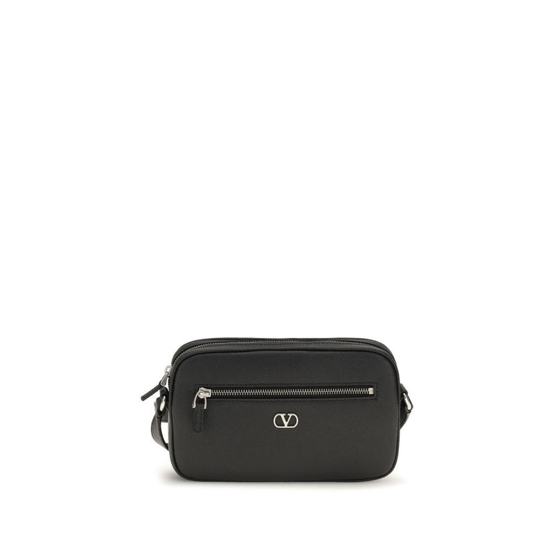 Valentino Garavani Black Calf Leather Bos Taurus Wallet