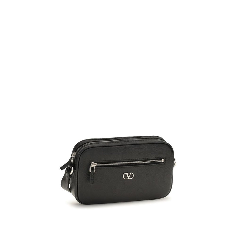 Valentino Garavani Black Calf Leather Bos Taurus Wallet