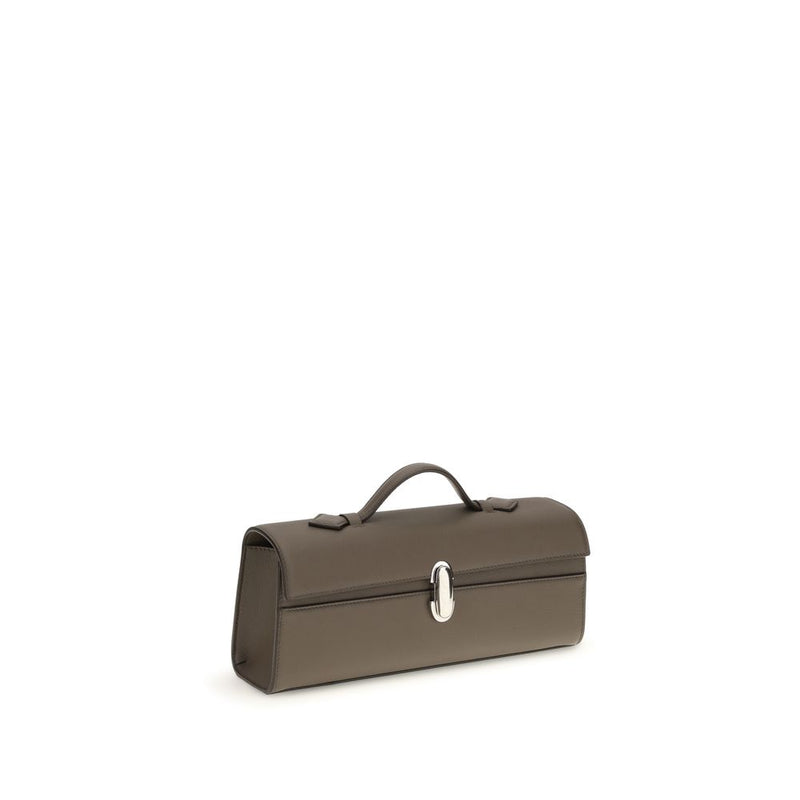Savette Brown Calf Leather Bos Taurus Shoulder Bag