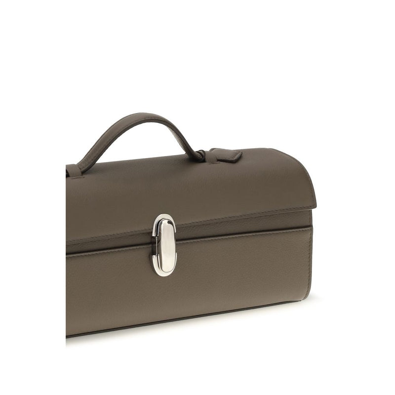 Savette Brown Calf Leather Bos Taurus Shoulder Bag