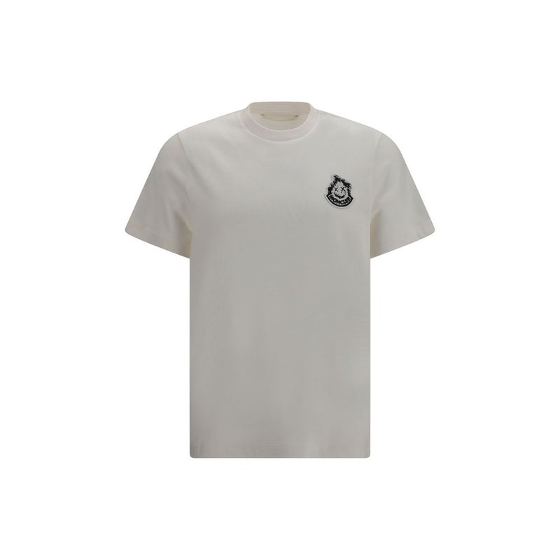 Moncler Beige Cotton T-Shirt for Men