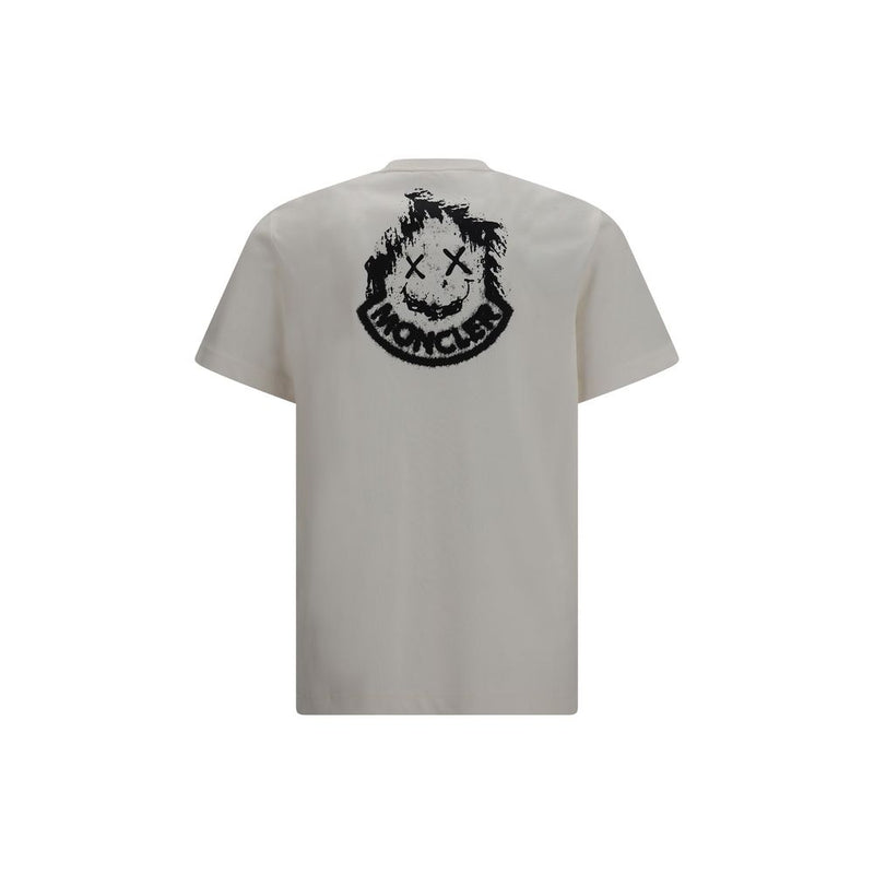 Moncler Beige Cotton T-Shirt for Men