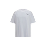 Off-White White Cotton T-Shirt - Script Logo Skate