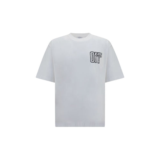 Off-White Motion Arrow White Cotton Sportswear T-Shirt