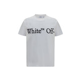 Off-White Bookish Scarf White Cotton T-Shirt