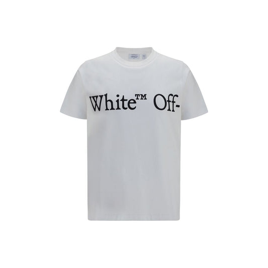 Off-White Bookish Scarf White Cotton T-Shirt
