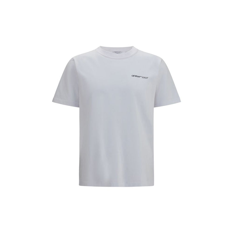 Off-White Logo Quote White Cotton T-Shirt