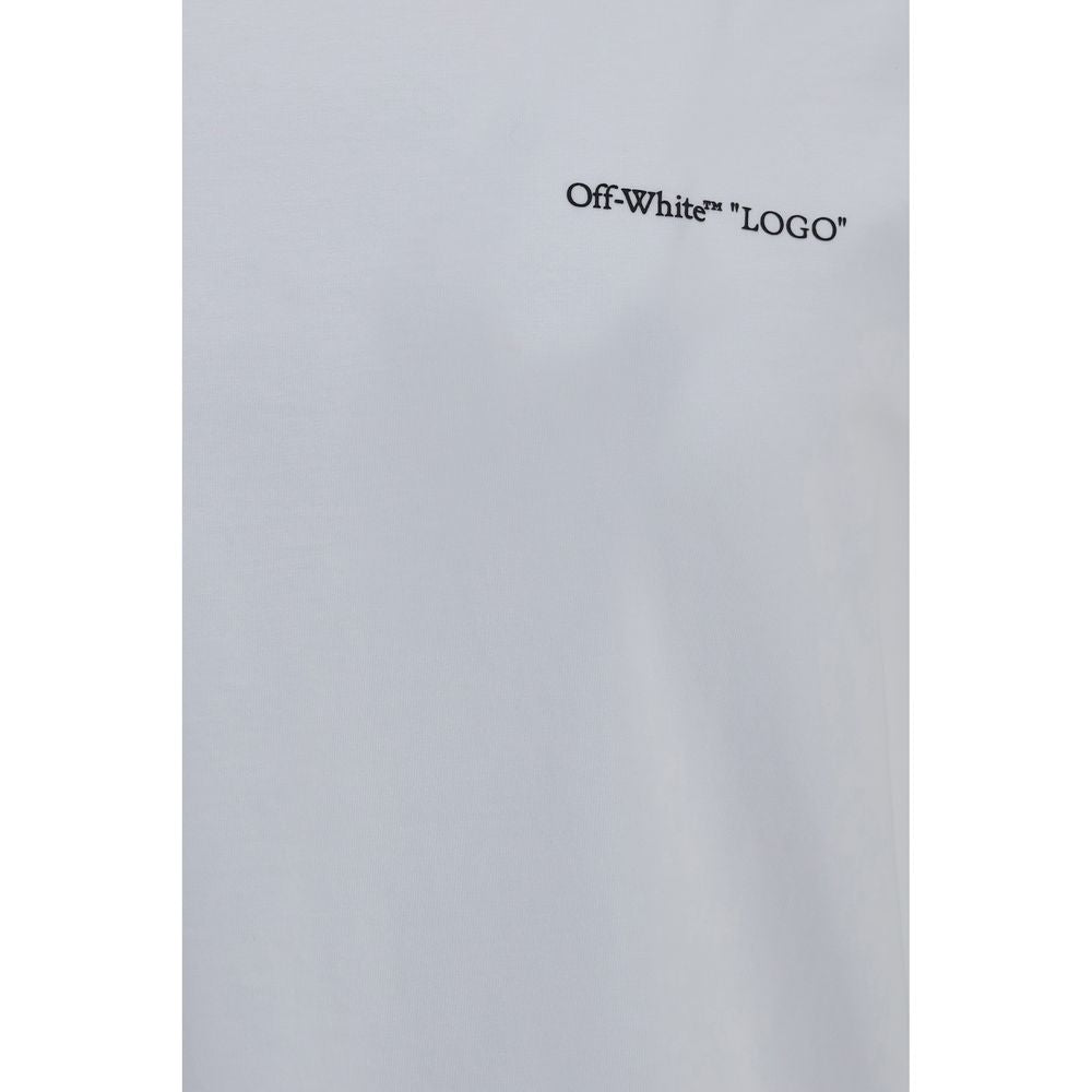 Off-White Logo Quote White Cotton T-Shirt