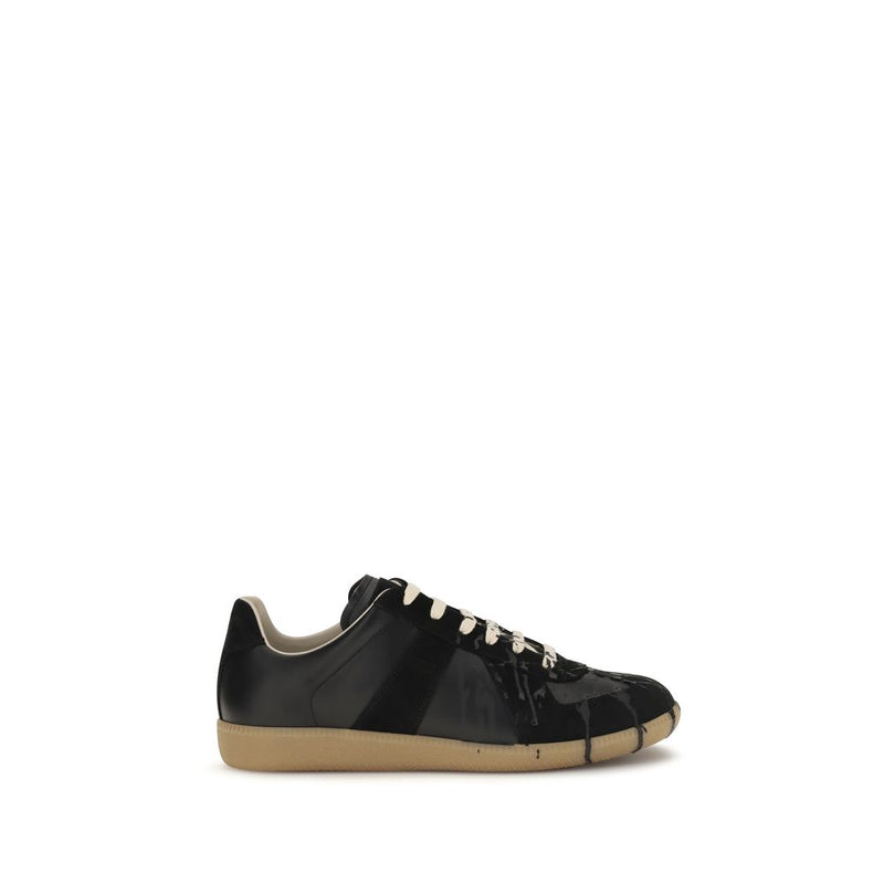 Maison Margiela Black Suede Leather Replica Sneakers