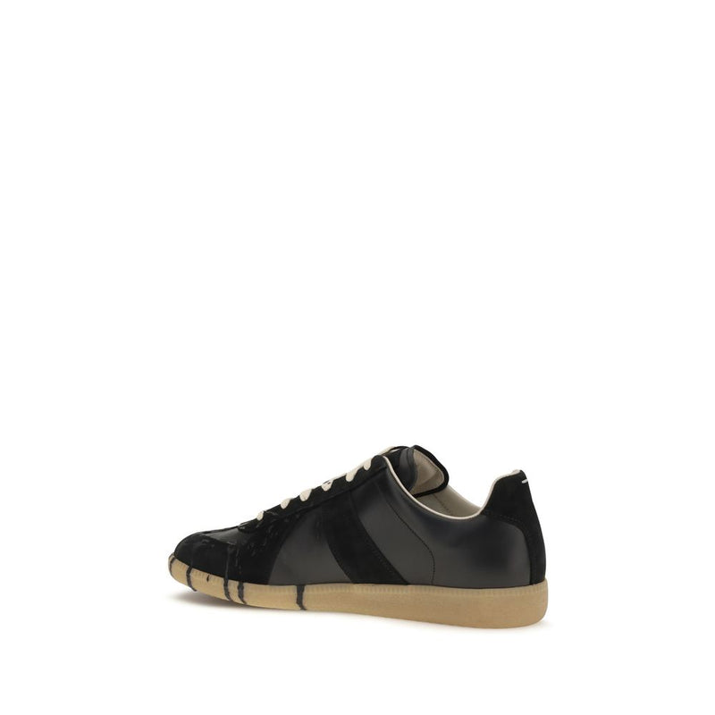 Maison Margiela Black Suede Leather Replica Sneakers
