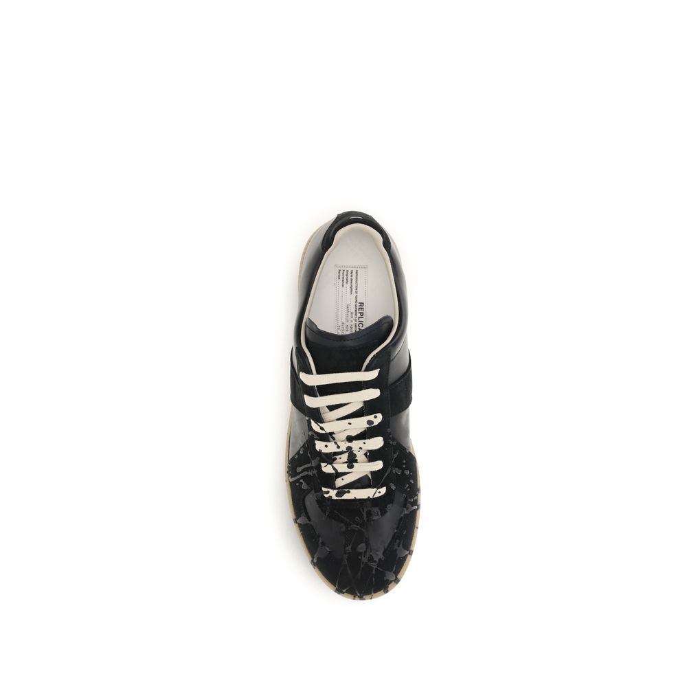Maison Margiela Black Suede Leather Replica Sneakers