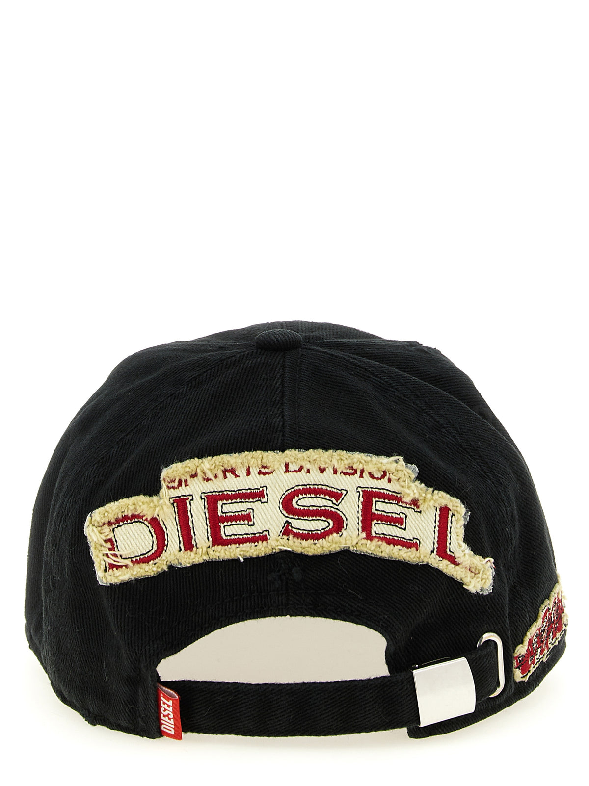 Diesel C-Braff Black Cotton Baseball Cap