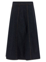 Alberta Ferretti Blue Cotton Mini Skirt - Chic and Stylish