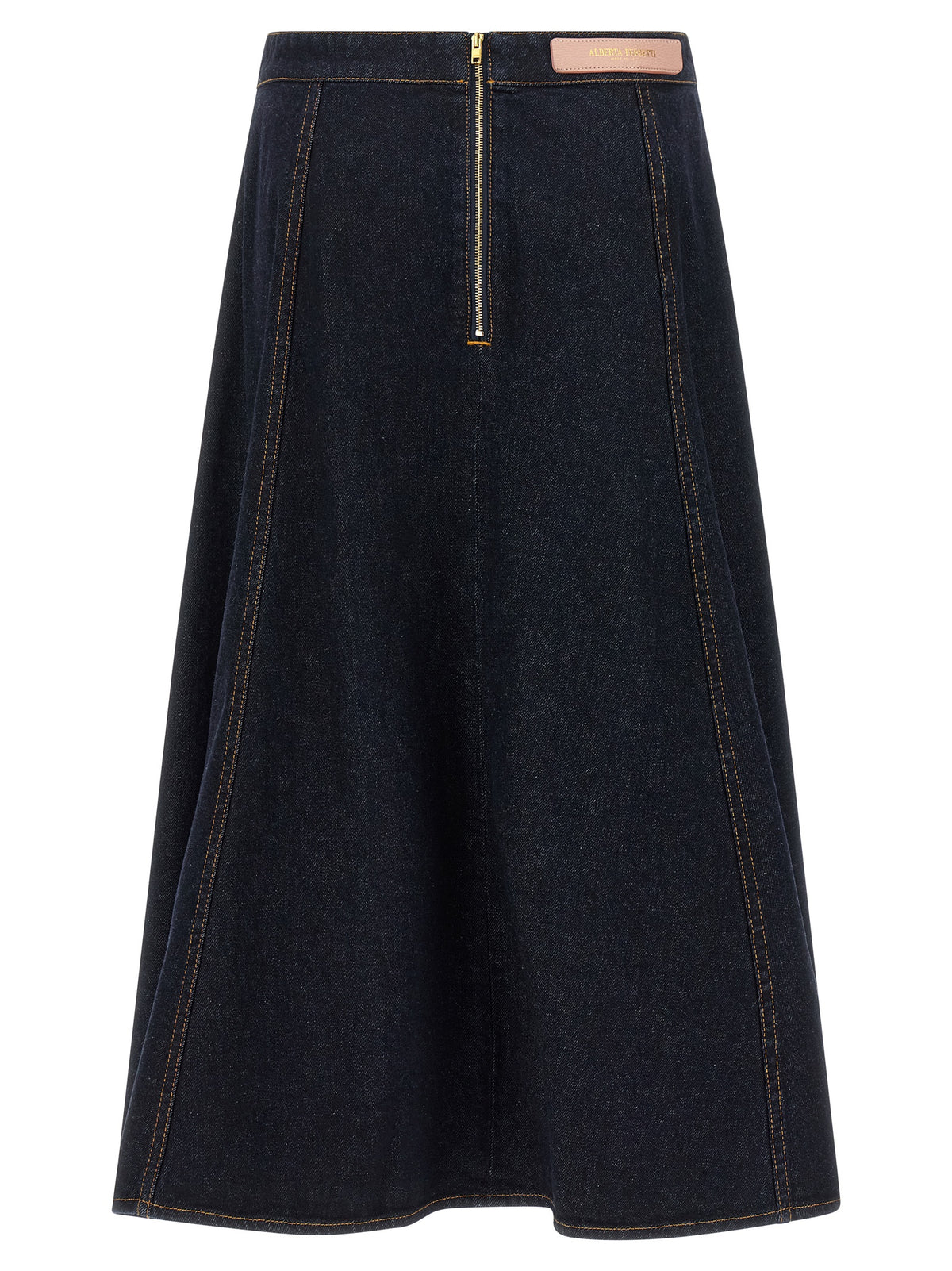 Alberta Ferretti Blue Cotton Mini Skirt - Chic and Stylish