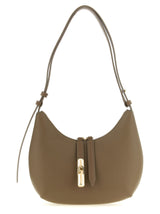 Furla Goccia S Beige Calfskin Shoulder Bag