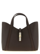 Furla Goccia S Brown Calfskin Tote Bag