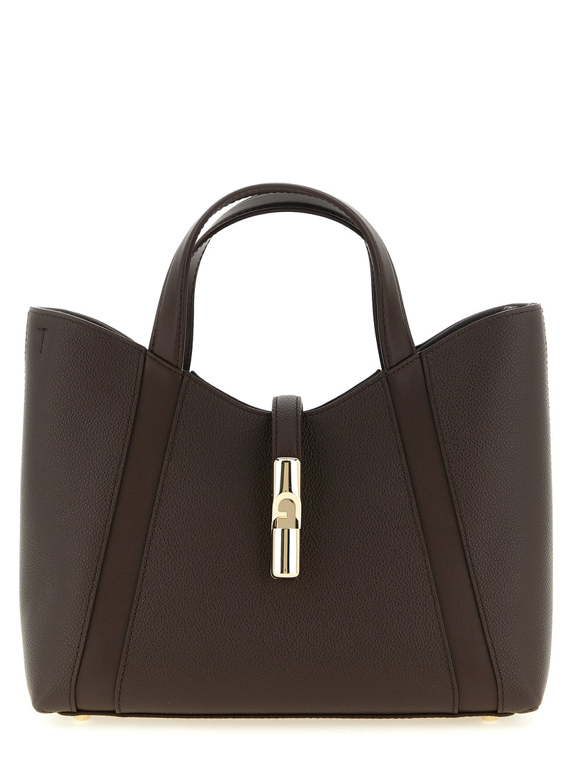 Furla Goccia S Brown Calfskin Tote Bag