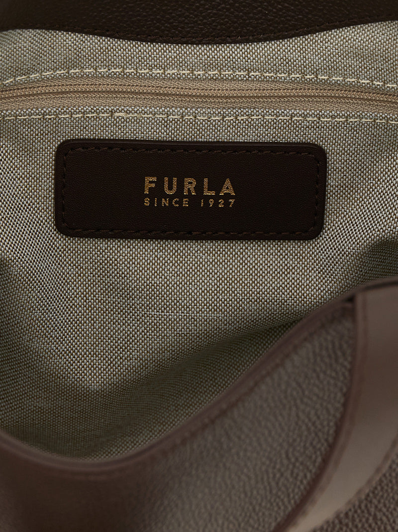 Furla Goccia S Brown Calfskin Tote Bag