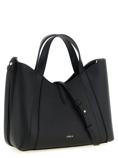 Furla Black Calfskin Tote Bag