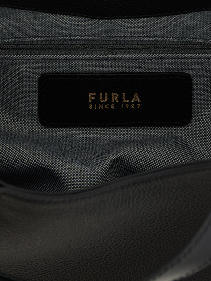 Furla Black Calfskin Tote Bag