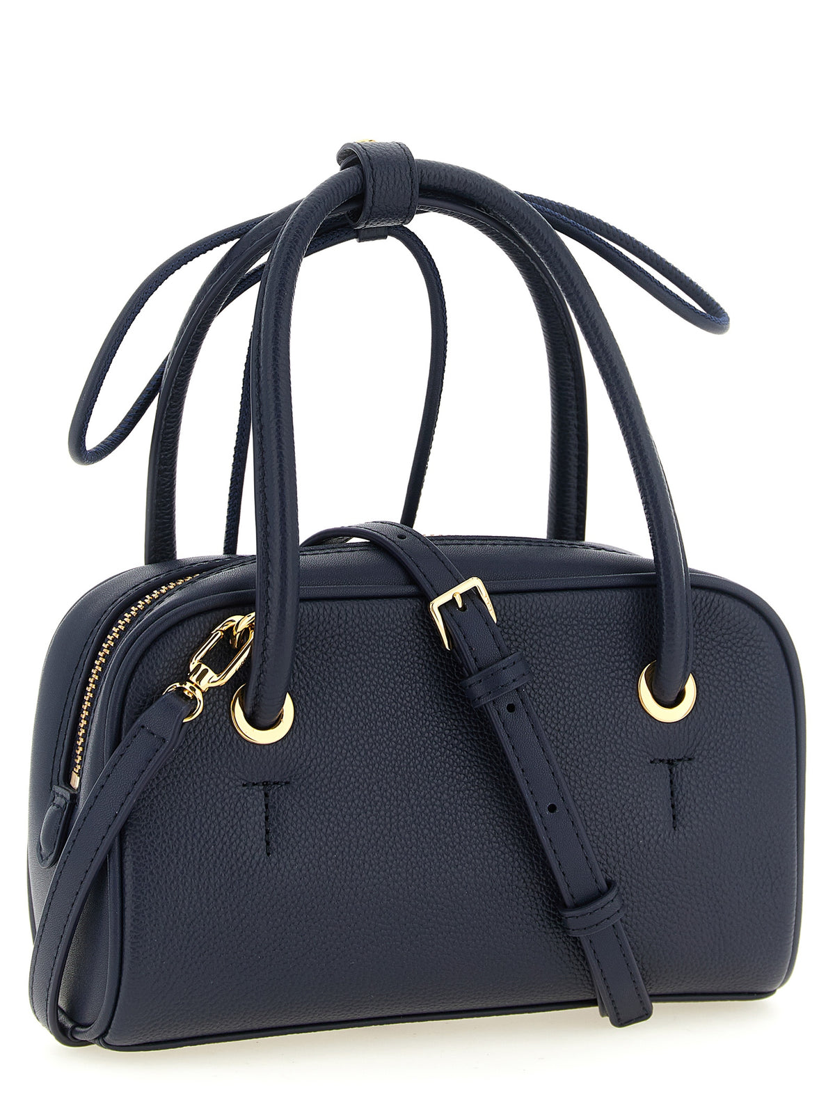 Furla Poppy S Blue Calfskin Handbag