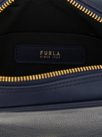 Furla Blue Calfskin Handbag