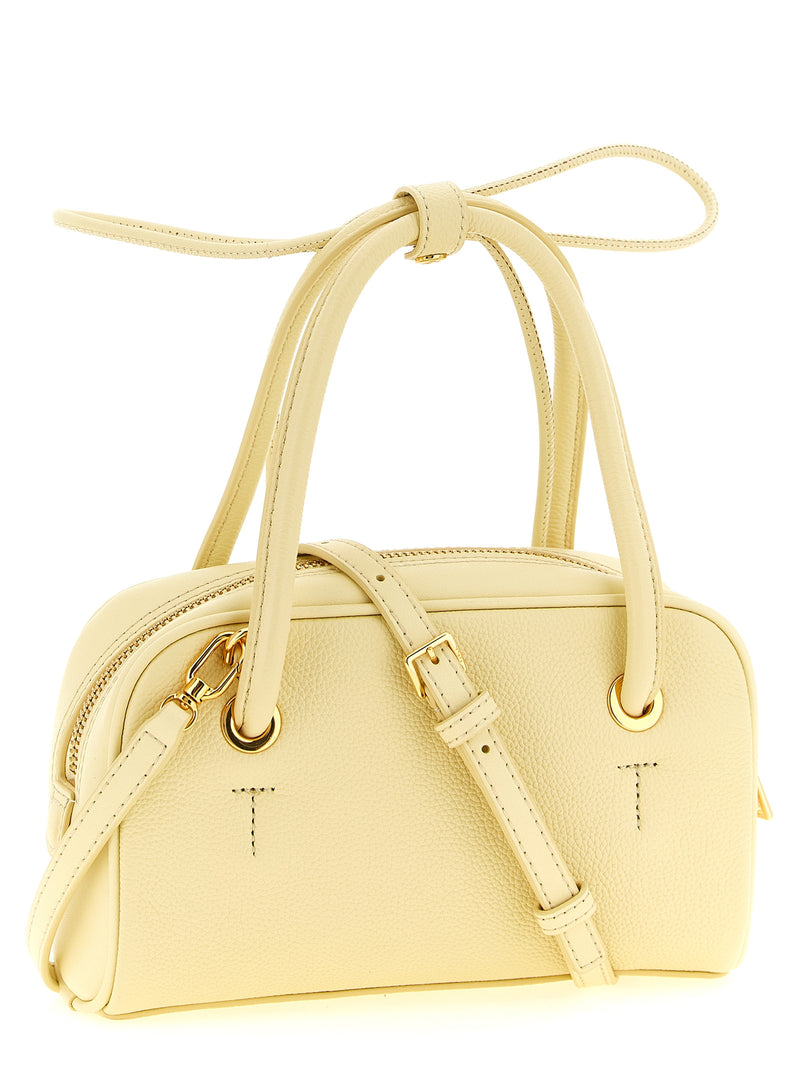 Furla Poppy Bicolor Calfskin Handbag in Pastel Yellow