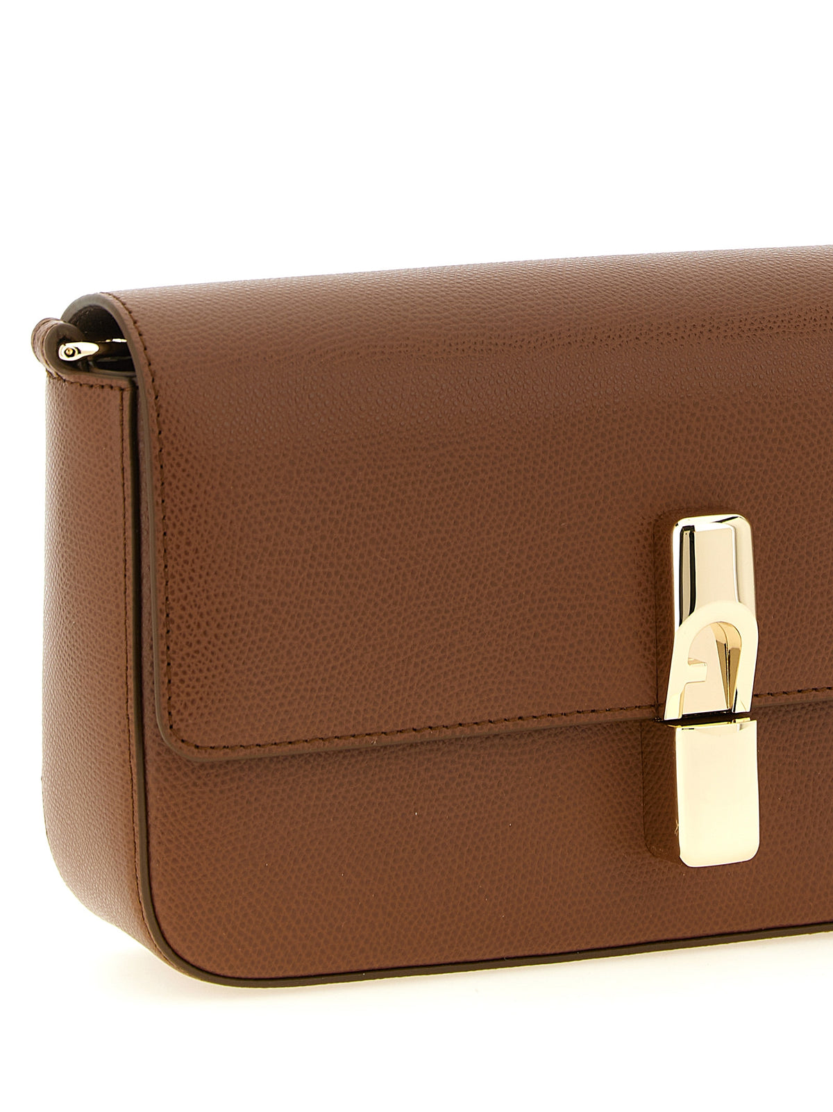 Furla Iride S Brown Calfskin Crossbody Bag