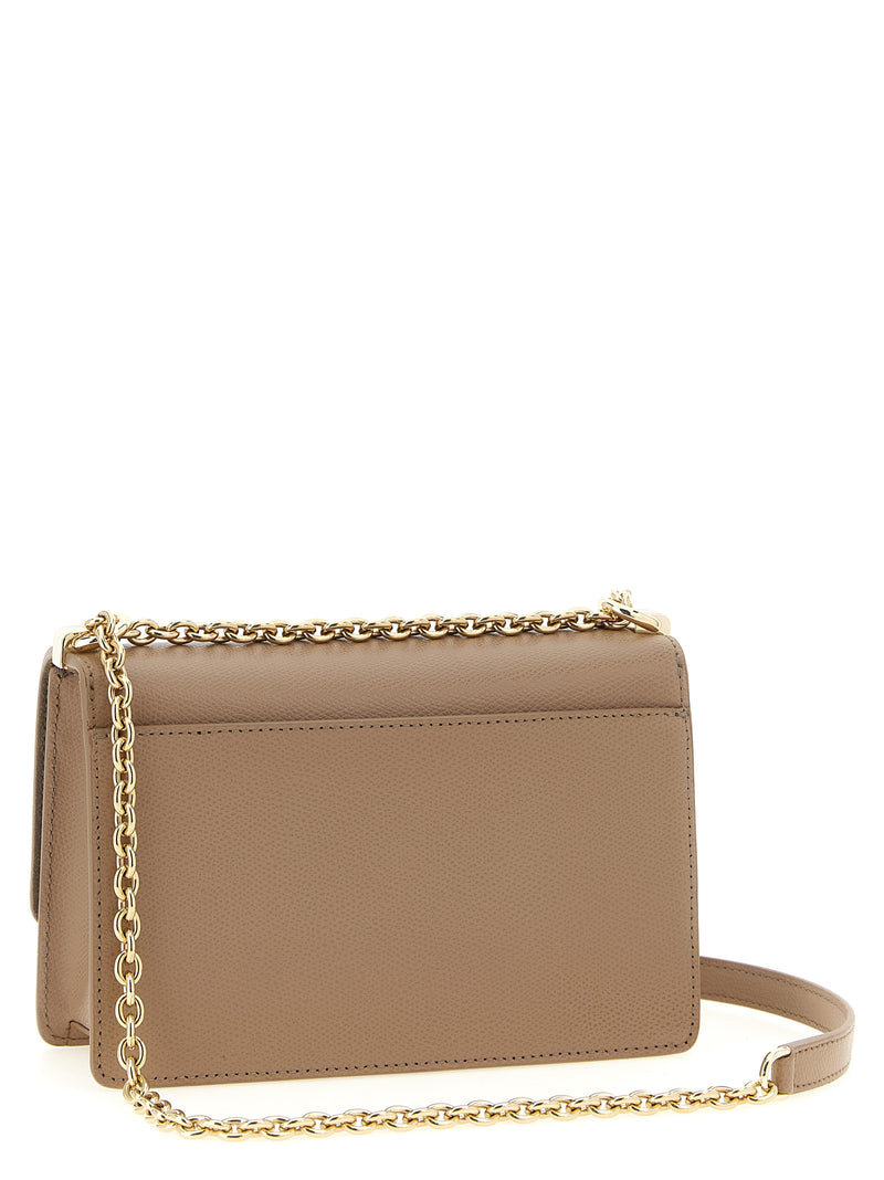 Furla 1927 Mini Beige Calfskin Crossbody Bag