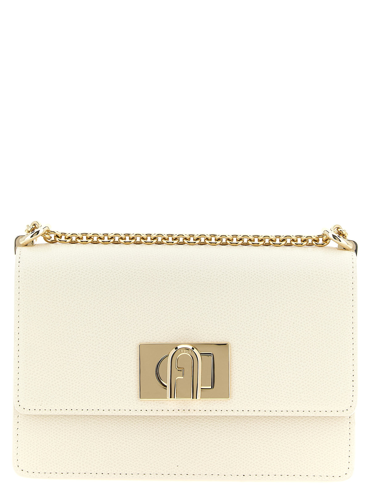 Furla 1927 Mini White Calfskin Crossbody Bag
