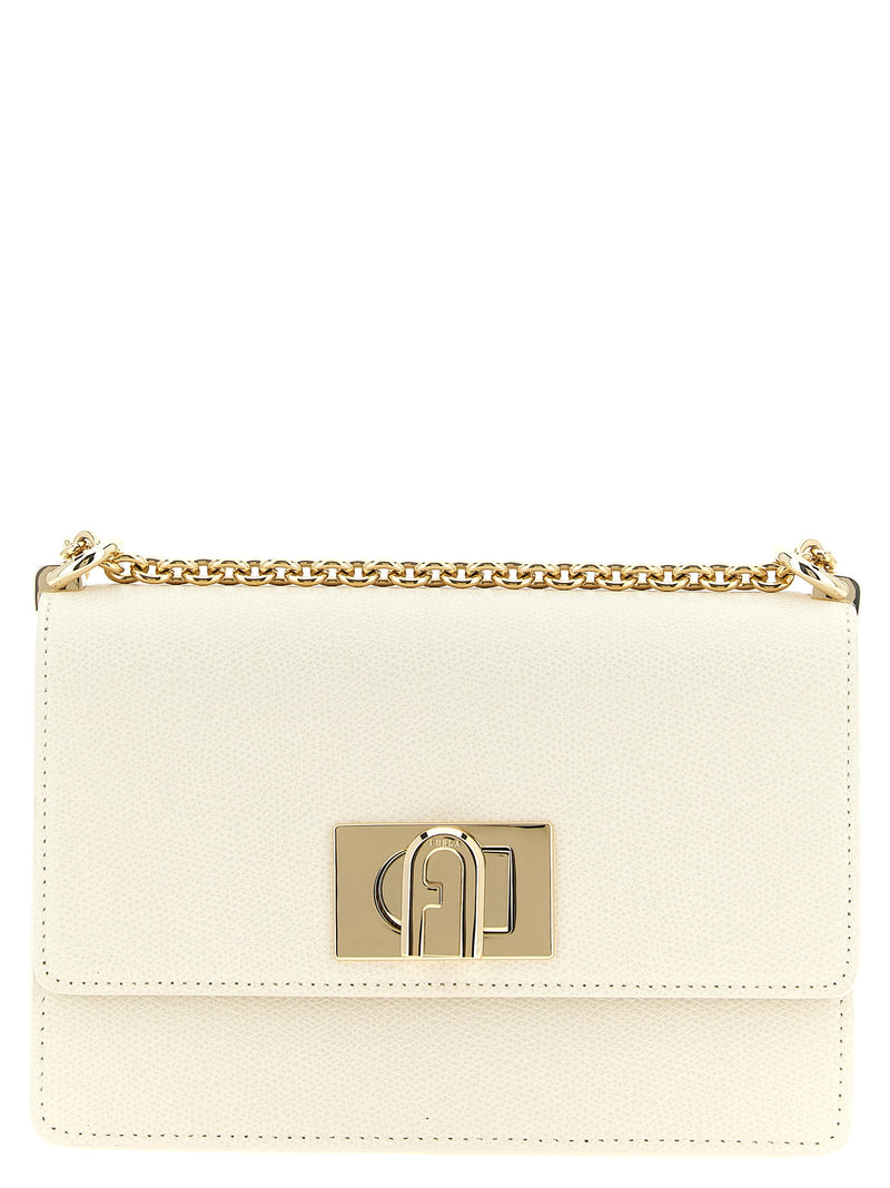 Furla 1927 Mini White Calfskin Crossbody Bag