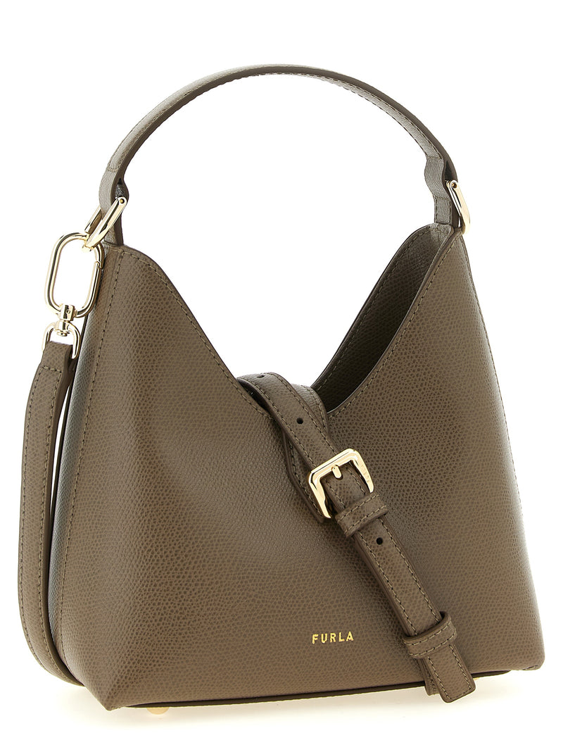 Furla Iride Mini Hobo Bag in Bicolor Calfskin