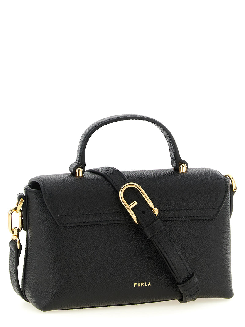 Furla Moonlight Black Calfskin Handbag