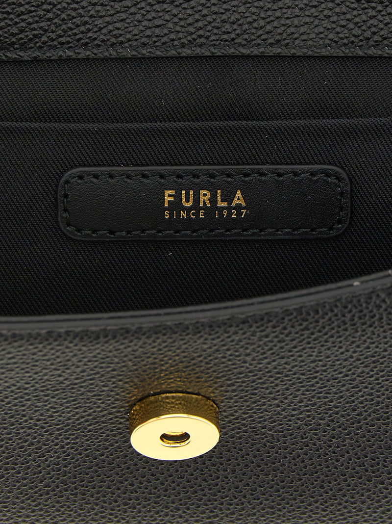 Furla Moonlight Black Calfskin Handbag
