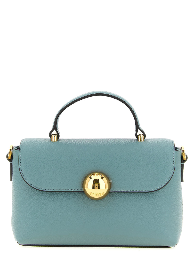 Furla Moonlight Light Blue Calfskin Handbag