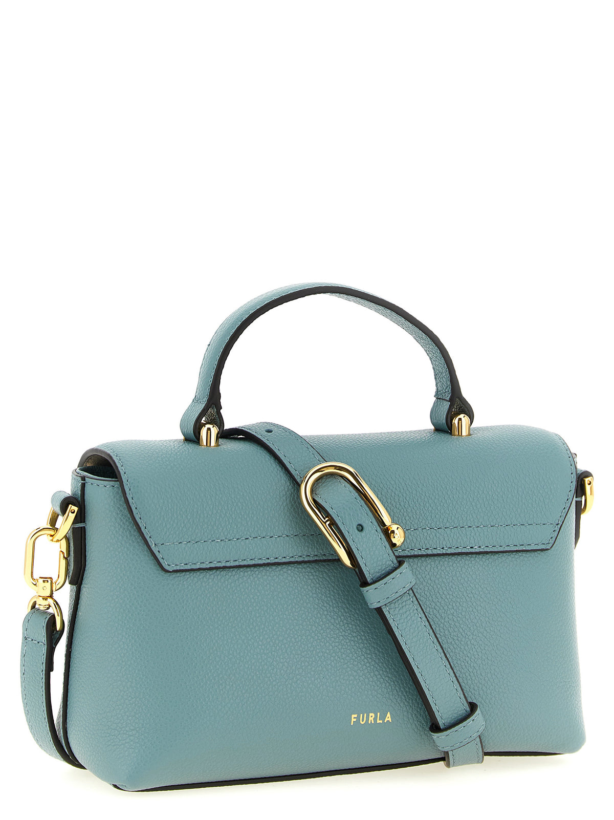 Furla Moonlight Light Blue Calfskin Handbag