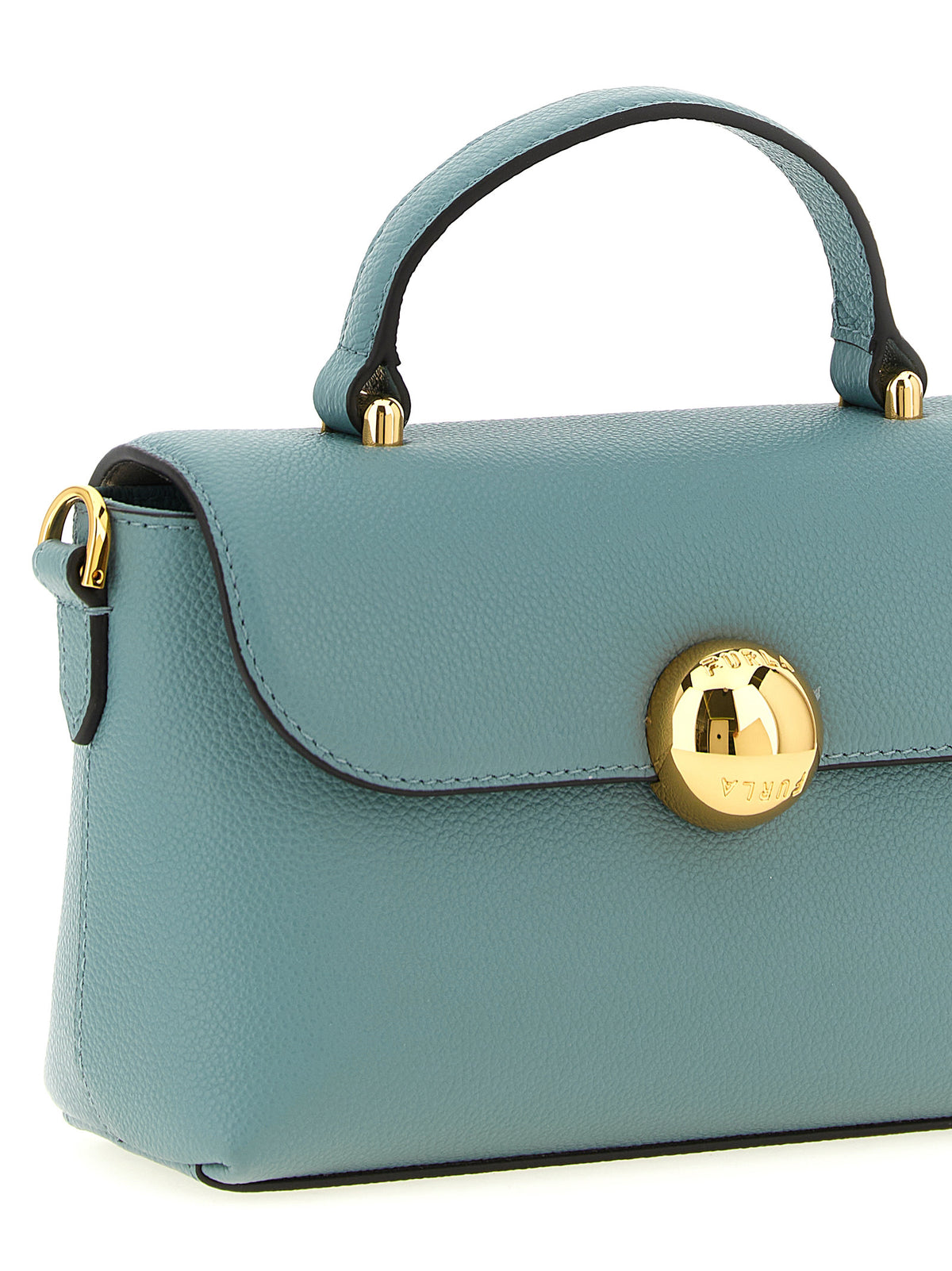 Furla Moonlight Light Blue Calfskin Handbag