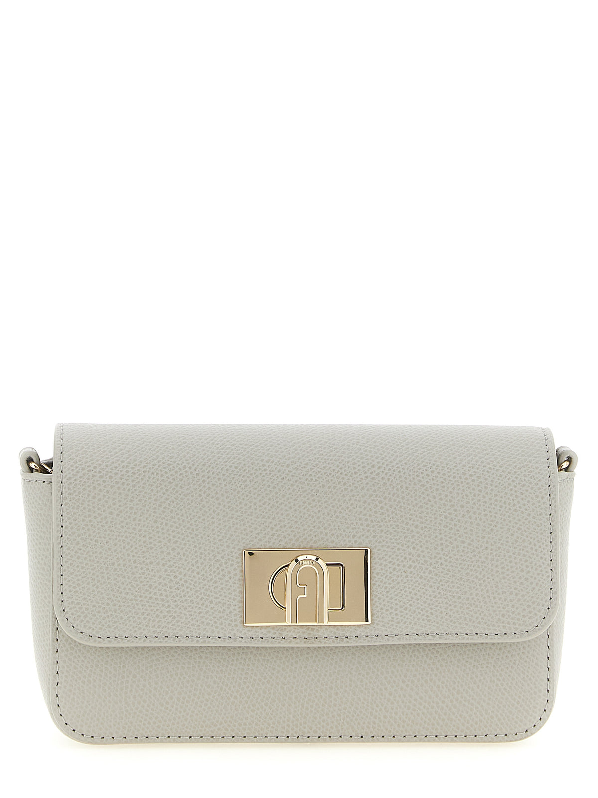 Furla 1927 Mini Gray Calfskin Crossbody Bag