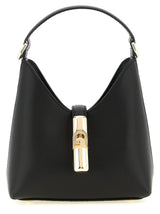 Furla Iride Mini Handbag in Black Calfskin