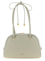 Furla Poppy M Gray Calfskin Handbag