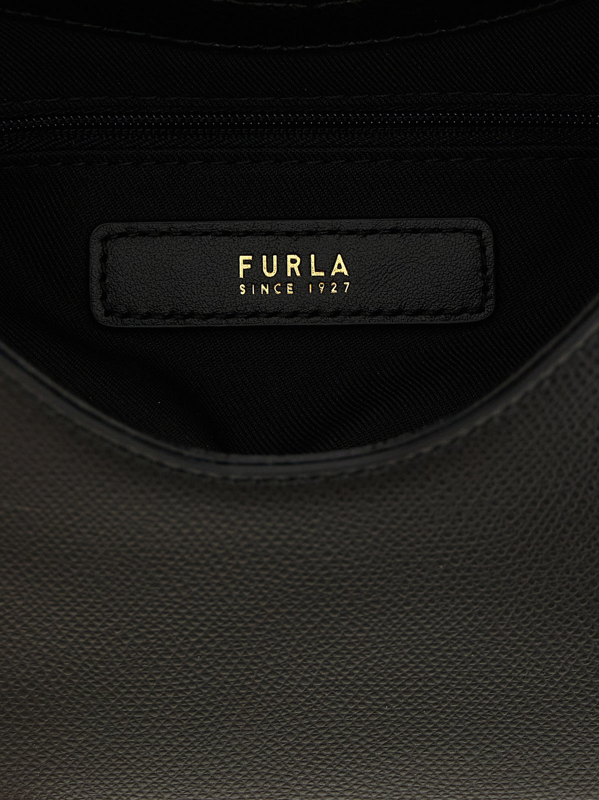 Furla Iride Mini Handbag in Black Calfskin