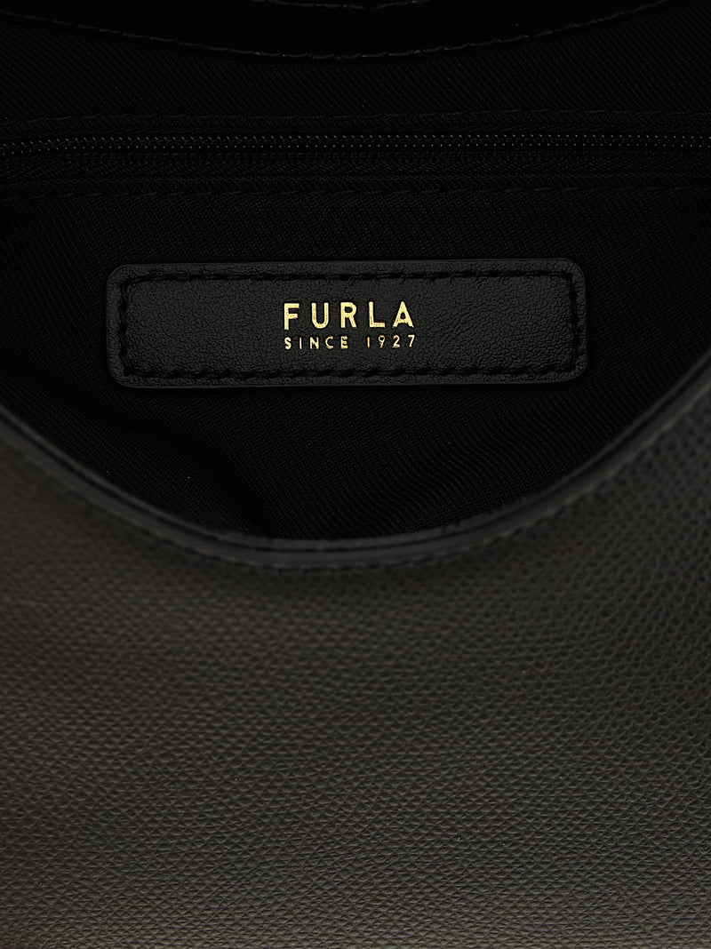 Furla Iride Mini Handbag in Black Calfskin