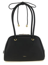 Furla Poppy M Black Calfskin Handbag