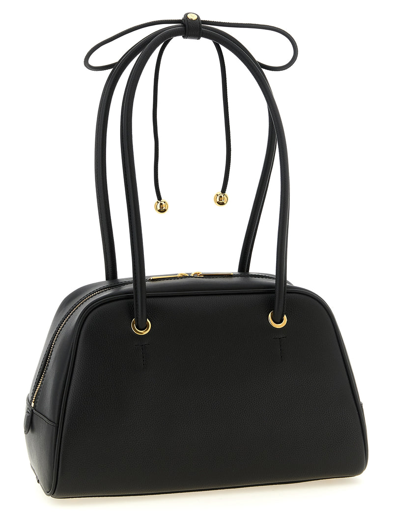 Furla Poppy M Black Calfskin Handbag